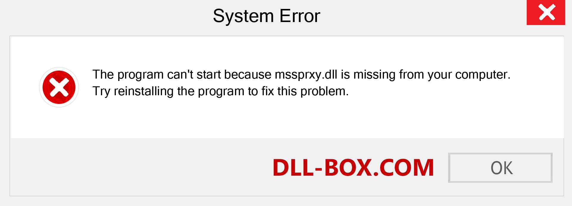  mssprxy.dll file is missing?. Download for Windows 7, 8, 10 - Fix  mssprxy dll Missing Error on Windows, photos, images